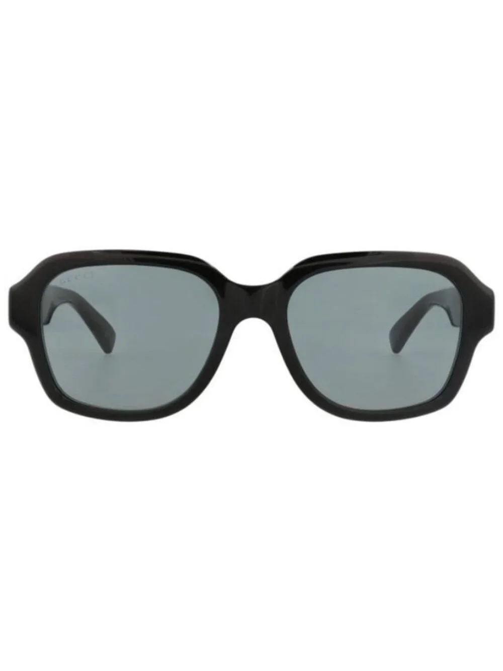 New Gucci Mens Square/Rectangle Black Black Smoke Fashion Designer Sunglasses